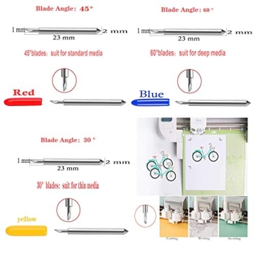 50Pcs Sharp Replacement Cutting Blades for Cricut Essentials