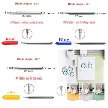 50Pcs Sharp Replacement Cutting Blades for Cricut Essentials
