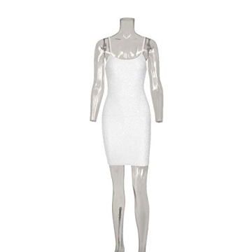 FV RELAY Women’s Glittery Backless Mini Dress