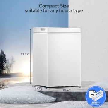 Kismile 2.8 Cubic Feet Chest Freezer - Efficient Storage Solution for Home & Office
