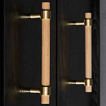 Stylish Savagrow Wooden Drawer Pulls - 2pcs Set