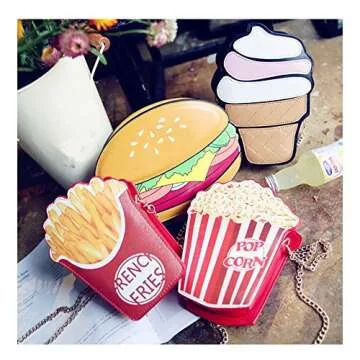 Cute Fries Satchel Crossbody Handbag for Women