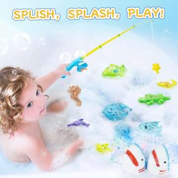 Shark Bath Bombs for Kids with Surprise Fishing Toy Set, 8 Fun Exploding Bath Balls & 9 Fishing Toys, Natural Handmade Organic Bubble Bath Fizzies, Ideal Birthday Holiday Christmas Gift for Boys Girls