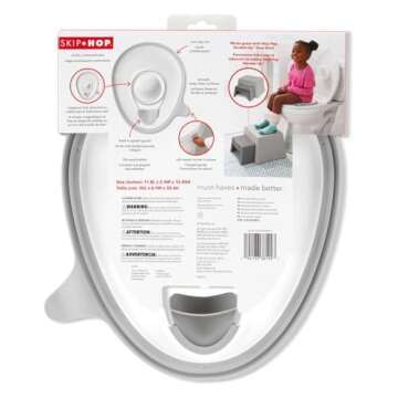 Skip Hop Toddler Potty Training Seat, Easy Store