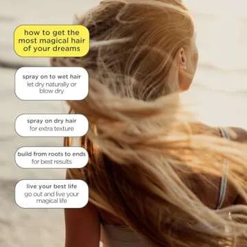 Pacifica Beauty, Salty Waves Texture Sea Salt Spray for Hair, Beachy Waves, Wavy Hair Products, Hydr...