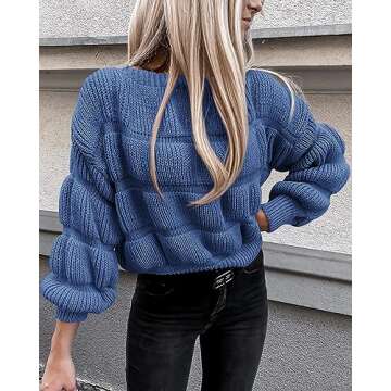 Stylish PRETTYGARDEN Women's Fall Sweater - Chunky Knit Pullover