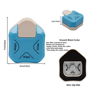QIQQIKIN 3-in-1 Corner Rounder Punch for Crafting