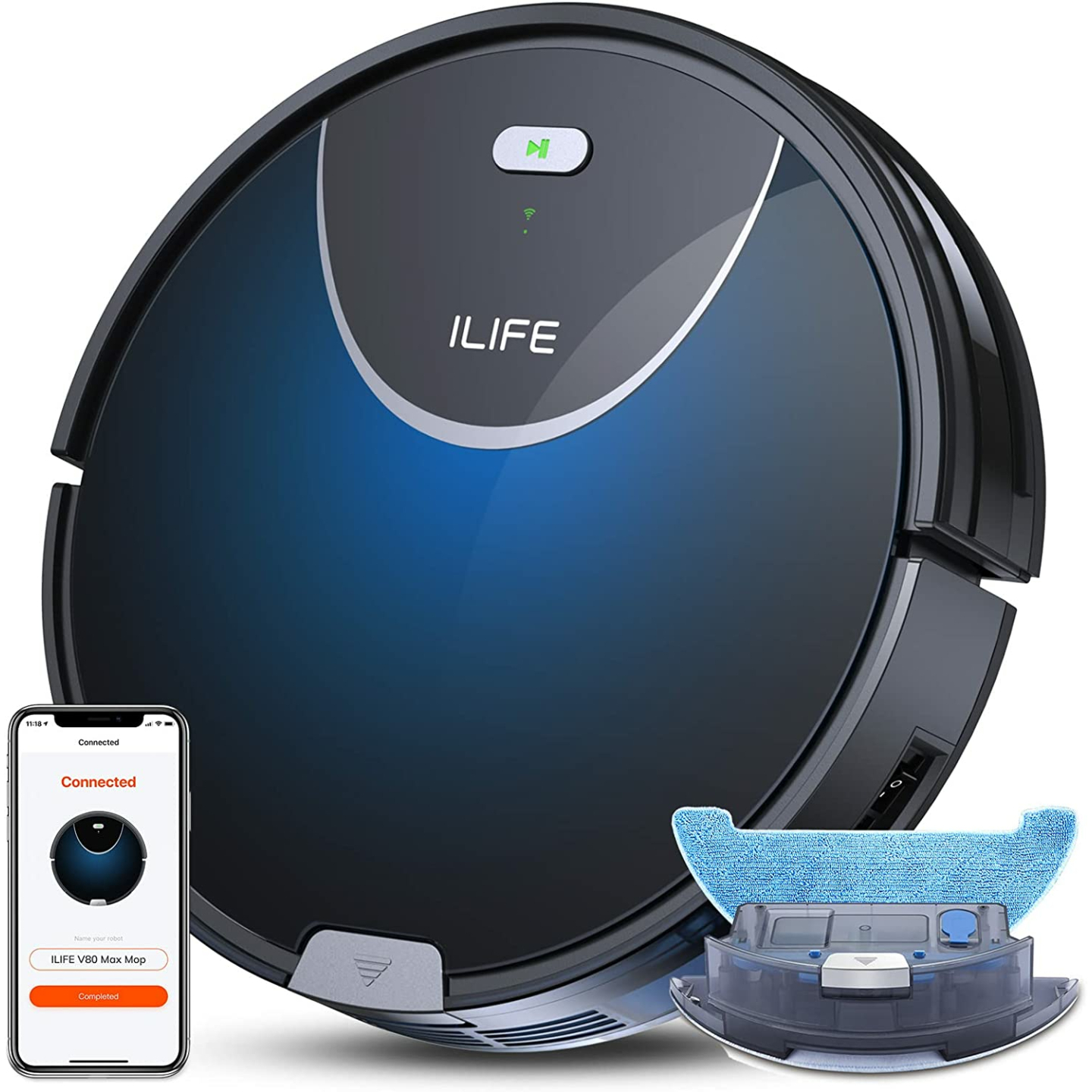ILIFE V80 Max Robot Vacuum with Mopping & Alexa Support