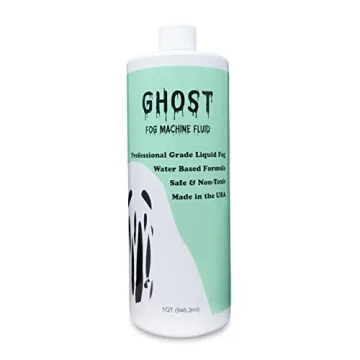 GHOST Fog Machine Fluid - High Density, Non-Toxic Juice for Water Based Foggers (1 Quart)