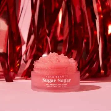 NCLA - Natural Sugar, Sugar Lip Scrub | Vegan, Cruelty-Free, Clean Skincare (Pink Champagne)