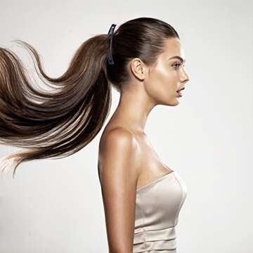 1st Choice Clip - 3 Pieces Banana Combs, Hair Clip Clincher Combs for Girls Women, Vintage Lady Fish Shape Ponytail Clip for Thick Long Hair, 3 Count