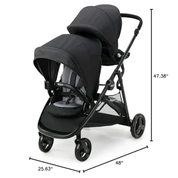 Graco Ready2Grow LX 2.0 Double Stroller for Twins & Toddlers