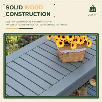 Greesum 2-Tier Outdoor Storage Cabinet in Acacia Wood