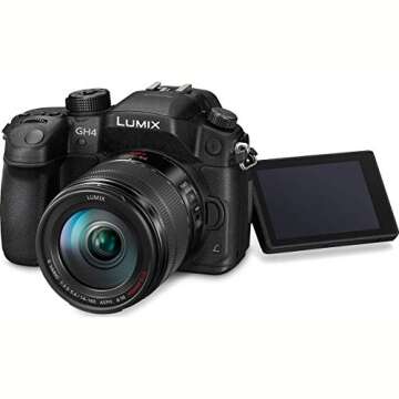 Panasonic LUMIX GH4 Body 4K Mirrorless Camera, 16 Megapixels, 3 Inch Touch LCD, DMC-GH4KBODY (USA Black)