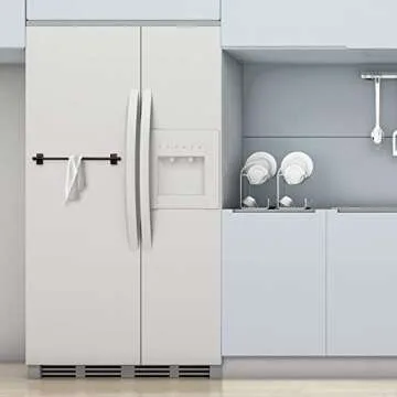 Coquilles Multi-Use Adjustable Magnetic Curtain Rods for Doors, Windows, Tool Boxes,16-28 Inch,Easy Installation，2-Pack，Black