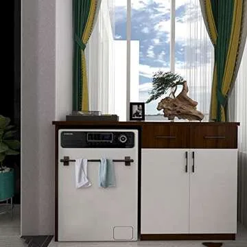 Coquilles Multi-Use Adjustable Magnetic Curtain Rods for Doors, Windows, Tool Boxes,16-28 Inch,Easy Installation，2-Pack，Black