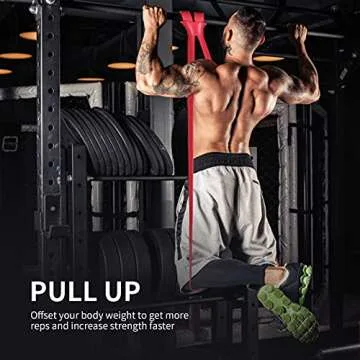 WEKEFON Pull Up Assistance Bands Thick Heavy Duty Resistance Bands Set for Men & Women, Exercise Bands Stretch Workout Band for Body Training, Crossfit Mobility Fitness Assist Bands Set of 5