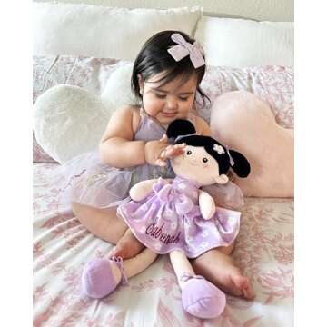 LeyaDoll Personalized Soft Baby Doll - Adorable & Safe Gift