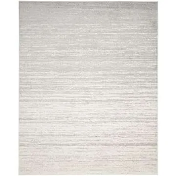 SAFAVIEH Adirondack Area Rug - Ivory & Silver Ombre Design