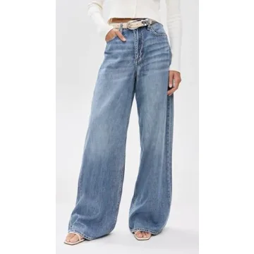 High Rise Wide Jeans by rag & bone - Fashionable Comfort