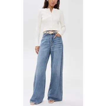 High Rise Wide Jeans by rag & bone - Fashionable Comfort