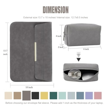 KALIDI Stylish Laptop Sleeve for MacBook and Surface Pro