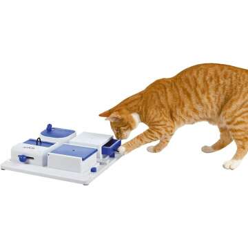 TRIXIE Cat Activity Poker Box: Fun Strategy Game