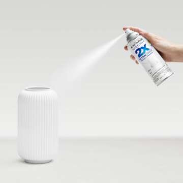 Rust-Oleum 334021 Painter's Touch 2X Ultra Cover Spray Paint, 12 oz, Flat White