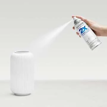 Rust-Oleum 334021 Painter's Touch 2X Ultra Cover Spray Paint, 12 oz, Flat White