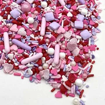 Manvscakes Valentine's Heart Sprinkles for Sweet Treats