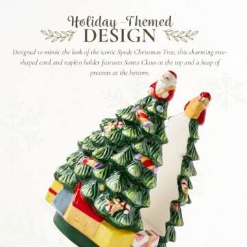 Spode Christmas Tree Napkin Holder for Holiday Dining