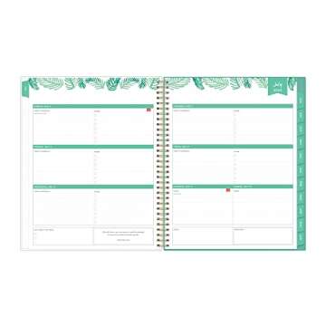 Blue Sky Day Designer for 2022-2023 Academic Year Weekly & Monthly Planner, 8.5' x 11', Frosted Flex...
