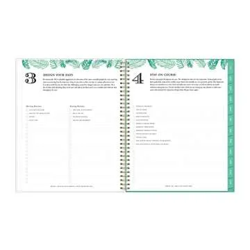 Blue Sky Day Designer for 2022-2023 Academic Year Weekly & Monthly Planner, 8.5' x 11', Frosted Flexible Cover, Wirebound, Palms (137891-A23)