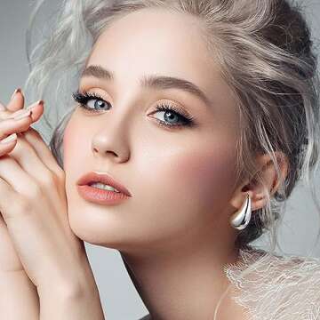 Lightweight Gold Teardrop Earrings for Women Stylish Jewelry