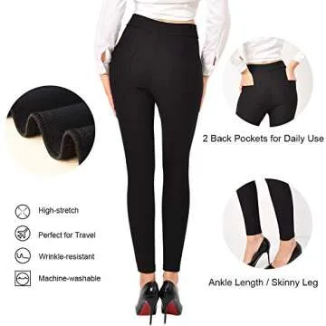 Ginasy Women's Business Casual Stretch Dress Pants