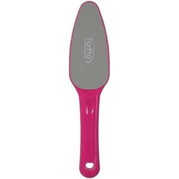 ForPro Professional Collection Amazing Pedi System Kit, Pink, 80/120 Grit, Double-Sided Professional Quality Pedicure File for Heels, Includes Six Refill Strips, 10” L