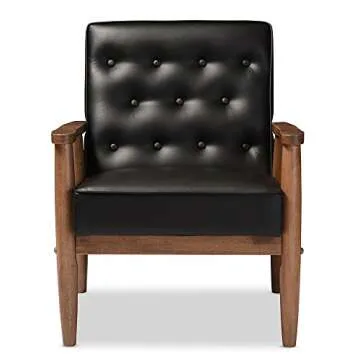 Stylish Baxton Studio Mid-Century Lounge Chair