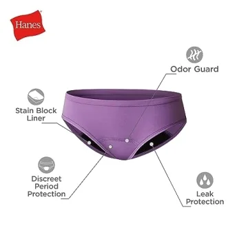 Hanes Girls' Period Panties - Comfort and Leak Protection