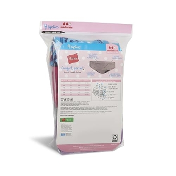 Hanes Girls' Period Panties - Comfort and Leak Protection