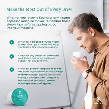 Purity Coffee FLOW Medium Roast Organic Coffee - USDA Certified Organic Specialty Grade Arabica Single-Serve Coffee Pods - Third Party Tested for Mold, Mycotoxins and Pesticides - 12 ct Box