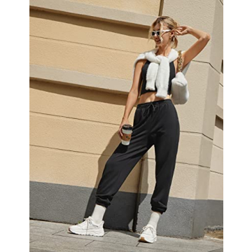 CRZ YOGA High Waisted Sweatpants - Soft & Comfortable Joggers