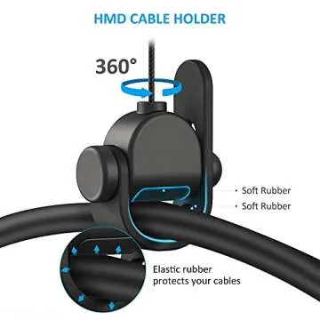 KIWI design VR Cable Management, 3 Packs VR Pulley System Compatible with Quest 3S/3/2/1/Pico/PSVR/PSVR2