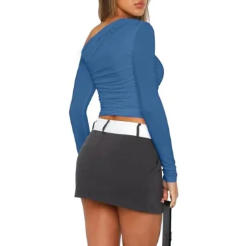 Stylish Zeagoo Women’s Off Shoulder Crop Top for All Occasions