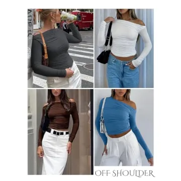 Stylish Zeagoo Women’s Off Shoulder Crop Top for All Occasions