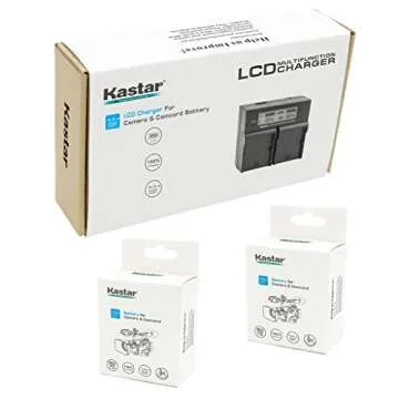 Kastar Fast Charger & Battery for Sony Cameras and Lights