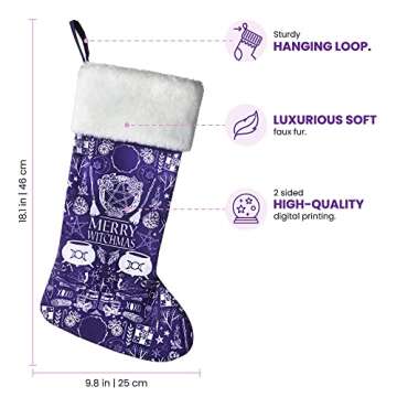 Spirit Nest Witchy Décor Big Pagan Wiccan Christmas Stocking Christmas Decorations Yuletide Winter ...