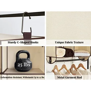 Efficient StorageWorks Hanging Closet Organizer for All Ages