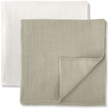 MOZAH Organic Muslin Swaddle Blankets Set - Baby Essentials