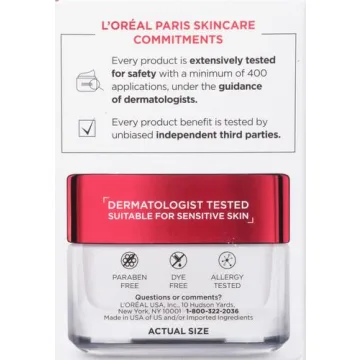 L'Oréal Paris Revitalift Anti-Wrinkle and Firming Face Moisturizer with SPF 25, Pro-Retinol and Centella Asiatica, Paraben Free, 1.7 oz (Packaging may vary)