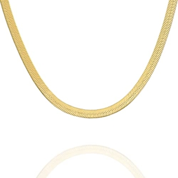 PAVOI Italian 925 Silver 22K Gold Plated Snake Chain Necklace